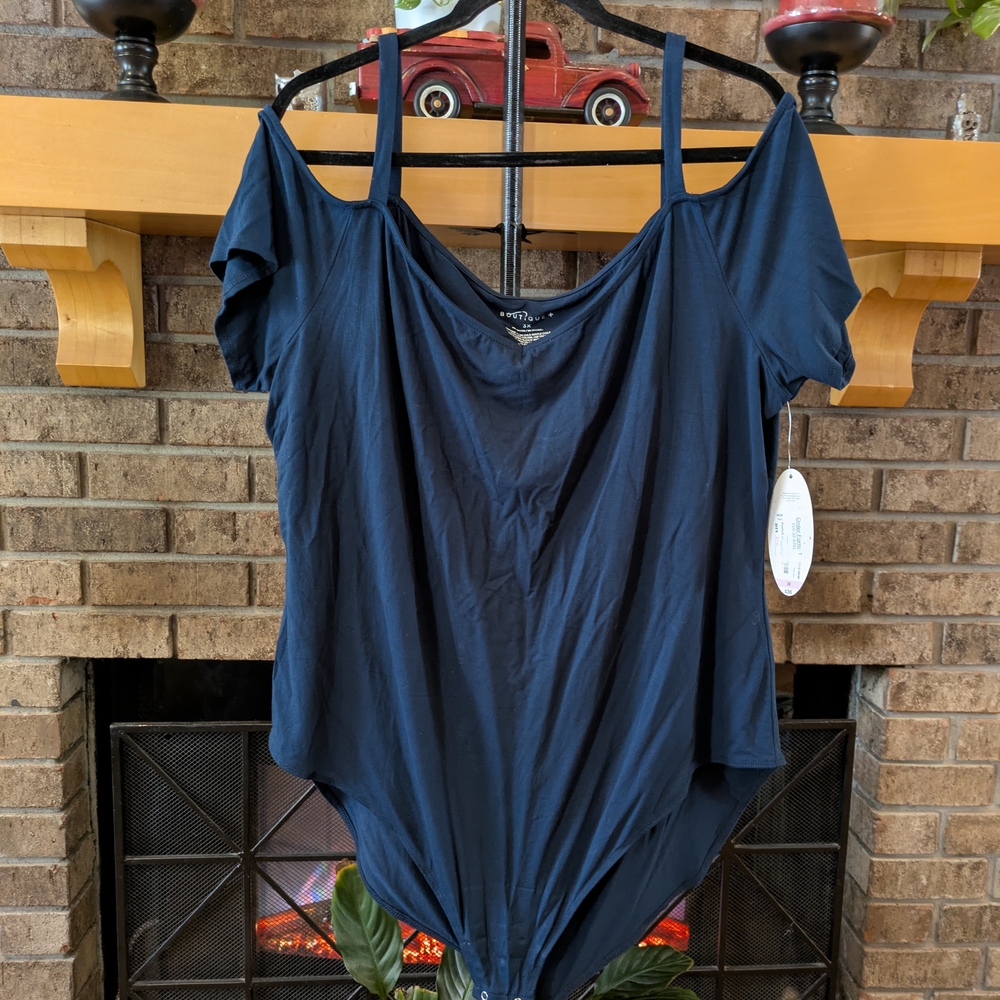 Women's Navy Blue Bodysuit